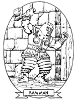 A coloring page of he-man and the masters of the universe